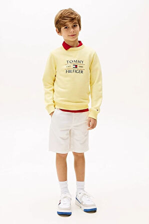 Erkek Çocuk Th Flag Sweatshirt - Sarı | 7 Yaş