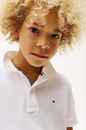 Erkek Çocuk Th Polo T-Shirt - Beyaz | 6 Yaş