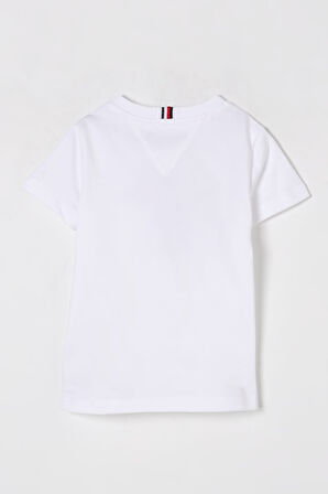 Erkek Çocuk Hilfiger Bayrak Yat Uygulamalı T-Shirt - Beyaz | 10 Yaş