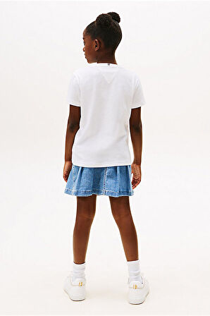 Kız Çocuk Varsity T-Shirt - Beyaz | 12 Yaş