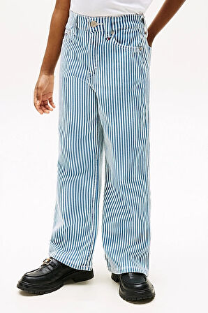 Kız Çocuk Th Mabel Stripe Çizgili Jeans - Mavi | 14 Yaş
