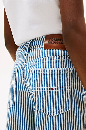 Kız Çocuk Th Mabel Stripe Çizgili Jeans - Mavi | 14 Yaş