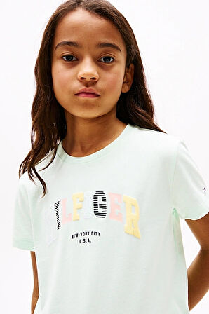 Kız Çocuk Varsity T-Shirt - Yeşil | 6 Yaş