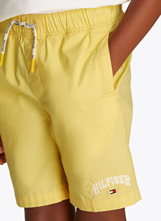 Tommy Hilfiger Lastikli Bel Regular Fit Sarı Erkek Çocuk Şort KB0KB09642ZF0
