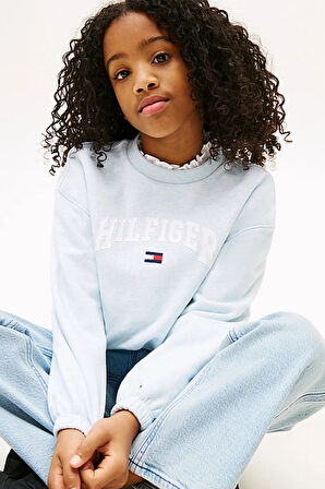 Kız Çocuk Th Varsity Sweatshirt - Mavi | 6 Yaş