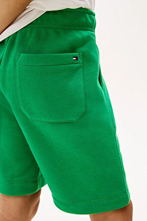 Erkek Çocuk Th Grafik Logo Sweat Şort - Yeşil | 7 Yaş
