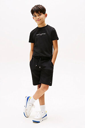 Erkek Çocuk T-Shirt ve Şort Takım - Siyah | 14 Yaş