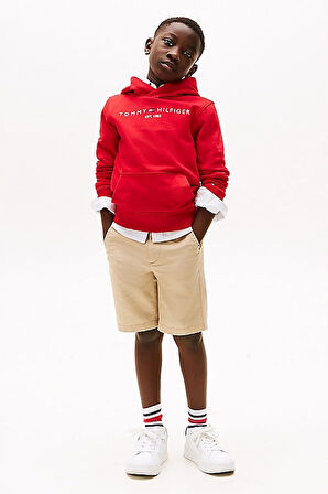 Erkek Çocuk Th Kapüşonlu Sweatshirt - Kırmızı | 10 Yaş