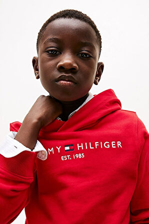 Erkek Çocuk Th Kapüşonlu Sweatshirt - Kırmızı | 10 Yaş