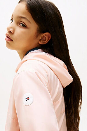 Kız Çocuk Th Kapüşonlu Rüzgarlık - Pembe | 8 Yaş