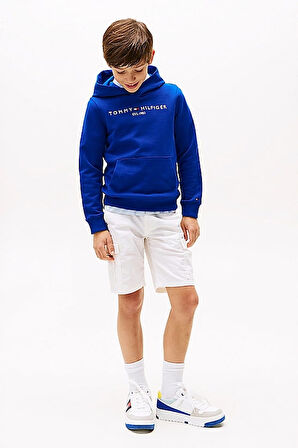 Erkek Çocuk Th Kapüşonlu Sweatshirt - Mavi | 10 Yaş