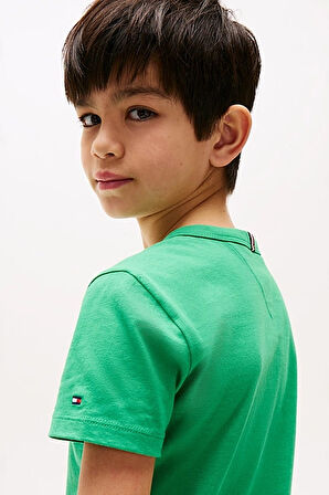 Erkek Çocuk Th Hilfiger Palm Logo T-Shirt - Yeşil | 12 Yaş