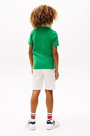 Erkek Çocuk Th Bayrak Logo Polo T-Shirt - Yeşil | 12 Yaş