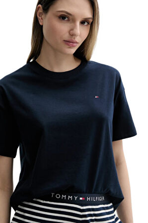 Tommy Hilfiger Kadın Mavi Şort Takım UW0UW05760 