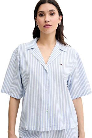 Tommy Hilfiger Kadın Mavi Şort Takım UW0UW05799 