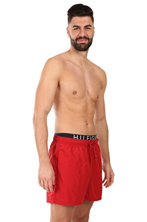 Erkek Medıum Drawstring Yüzme Şortu - Kırmızı | XL