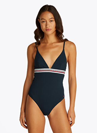 Tommy Hilfiger Mavi Kadın Mayo UW0UW05847C1G