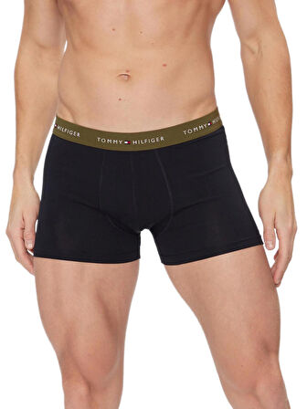 Tommy Hilfiger Erkek 3'lü Siyah Boxer UM0UM02763 
