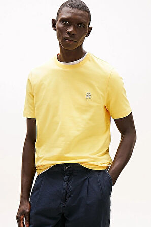 Erkek Th Monogram T-Shirt - Sarı | S