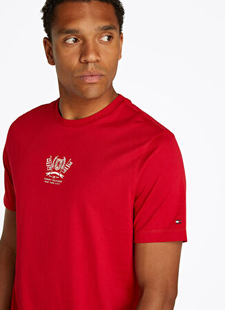 Tommy Hilfiger Kırmızı Erkek T-Shirt MW0MW38613XLD
