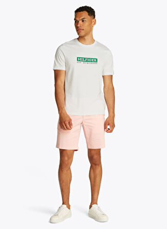 Tommy Hilfiger Beyaz Erkek T-Shirt MW0MW39149YBR
