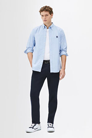 Erkek Th Heritage Oxford Gömlek - Mavi | XL