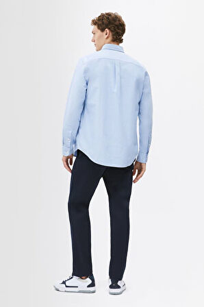 Erkek Th Heritage Oxford Gömlek - Mavi | XL