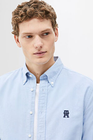 Erkek Th Heritage Oxford Gömlek - Mavi | XL