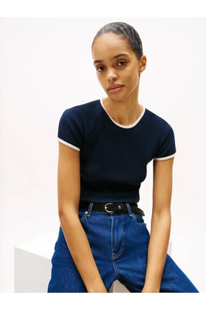 CONTRAST RINGER TEE, C1G