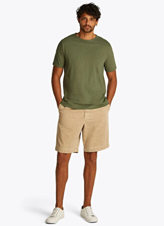 Tommy Hilfiger Yeşil Erkek T-Shirt MW0MW38637PLI