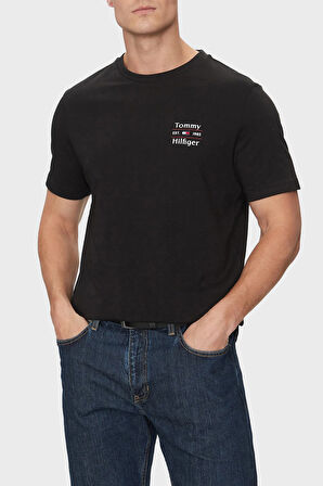 Tommy Hilfiger Erkek T Shirt MW0MW38622 BDS