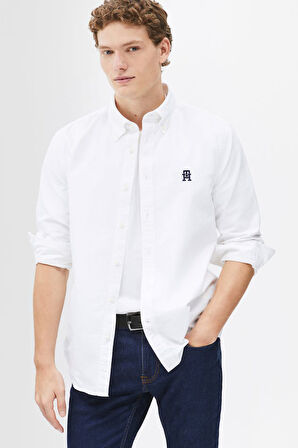 Erkek Th Heritage Oxford Gömlek - Beyaz | XL