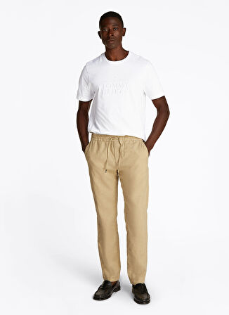 Tommy Hilfiger Beyaz Erkek T-Shirt MW0MW38620YBR
