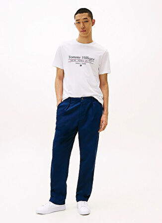 Tommy Hilfiger Beyaz Erkek T-Shirt MW0MW38621YBR