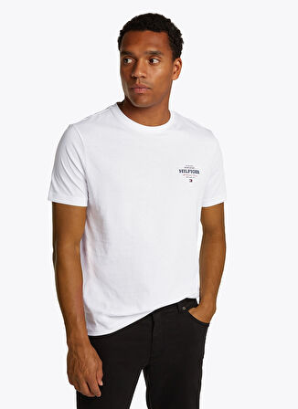 Tommy Hilfiger Beyaz Erkek T-Shirt MW0MW38644YBR
