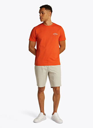 Tommy Hilfiger Turuncu Erkek T-Shirt MW0MW38644SCX