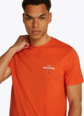 Tommy Hilfiger Turuncu Erkek T-Shirt MW0MW38644SCX