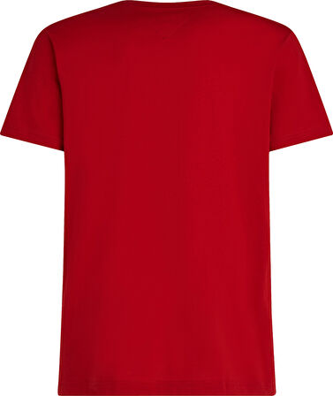 HILFIGER STACK TEE Erkek Kırmızı T-Shirt - MW0MW38622