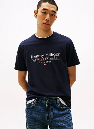 Tommy Hilfiger Mavi Erkek T-Shirt MW0MW38621DW5