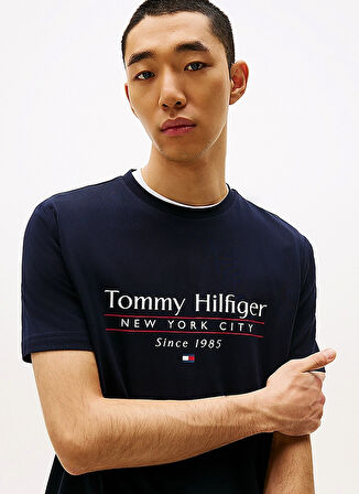 Tommy Hilfiger Mavi Erkek T-Shirt MW0MW38621DW5