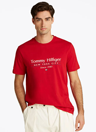 Tommy Hilfiger Kırmızı Erkek T-Shirt MW0MW38621XLD