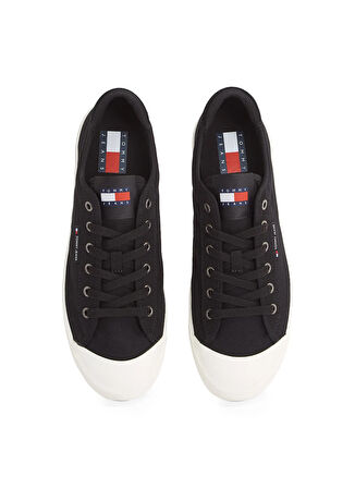 Tommy Hilfiger Siyah Erkek Sneaker TJM VULCANIZED BUMPER CANVAS