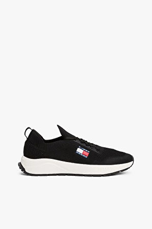 Erkek Tjm Runner Knit Örgü Sneaker - Siyah | 41