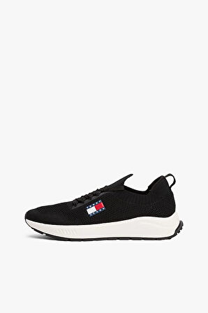 Erkek Tjm Runner Knit Örgü Sneaker - Siyah | 41