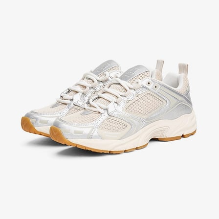 Tommy Hilfiger Archieve 97 Metallic Kadın Bej Spor Ayakkabı