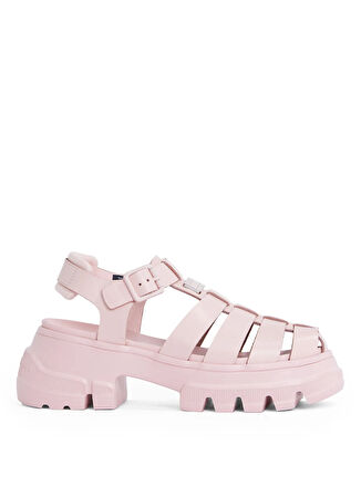 Tommy Hilfiger Deri Pembe Kadın Sandalet EN0EN02751