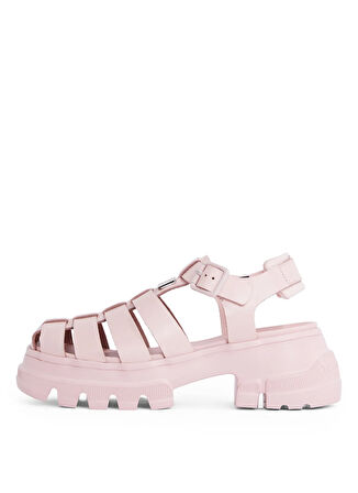 Tommy Hilfiger Deri Pembe Kadın Sandalet EN0EN02751