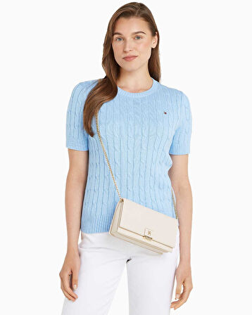 Tommy Hilfiger Heritage Flap Chain Çapraz Askılı Çanta