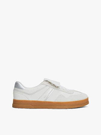 Tommy Hilfger Kadın Metalik  Deri Sneaker