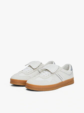 Tommy Hilfger Kadın Metalik  Deri Sneaker